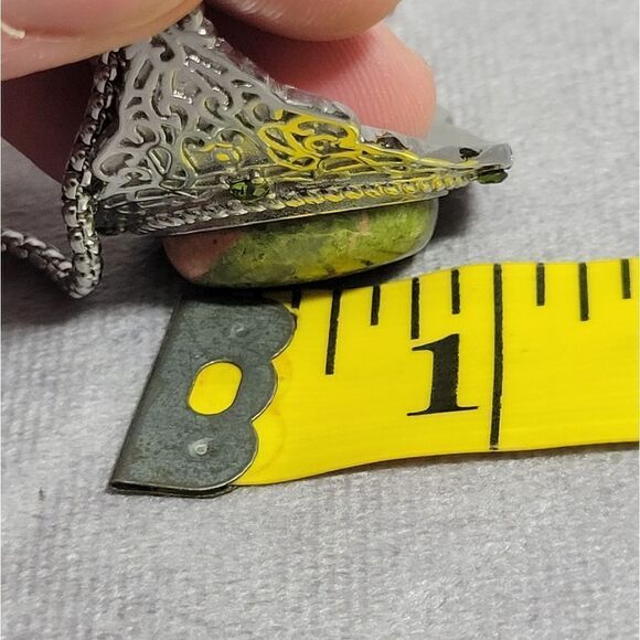 Unakite and Green Austrian Crystal Bracelet - Picture 13 of 16